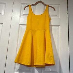 Yellow skater dress